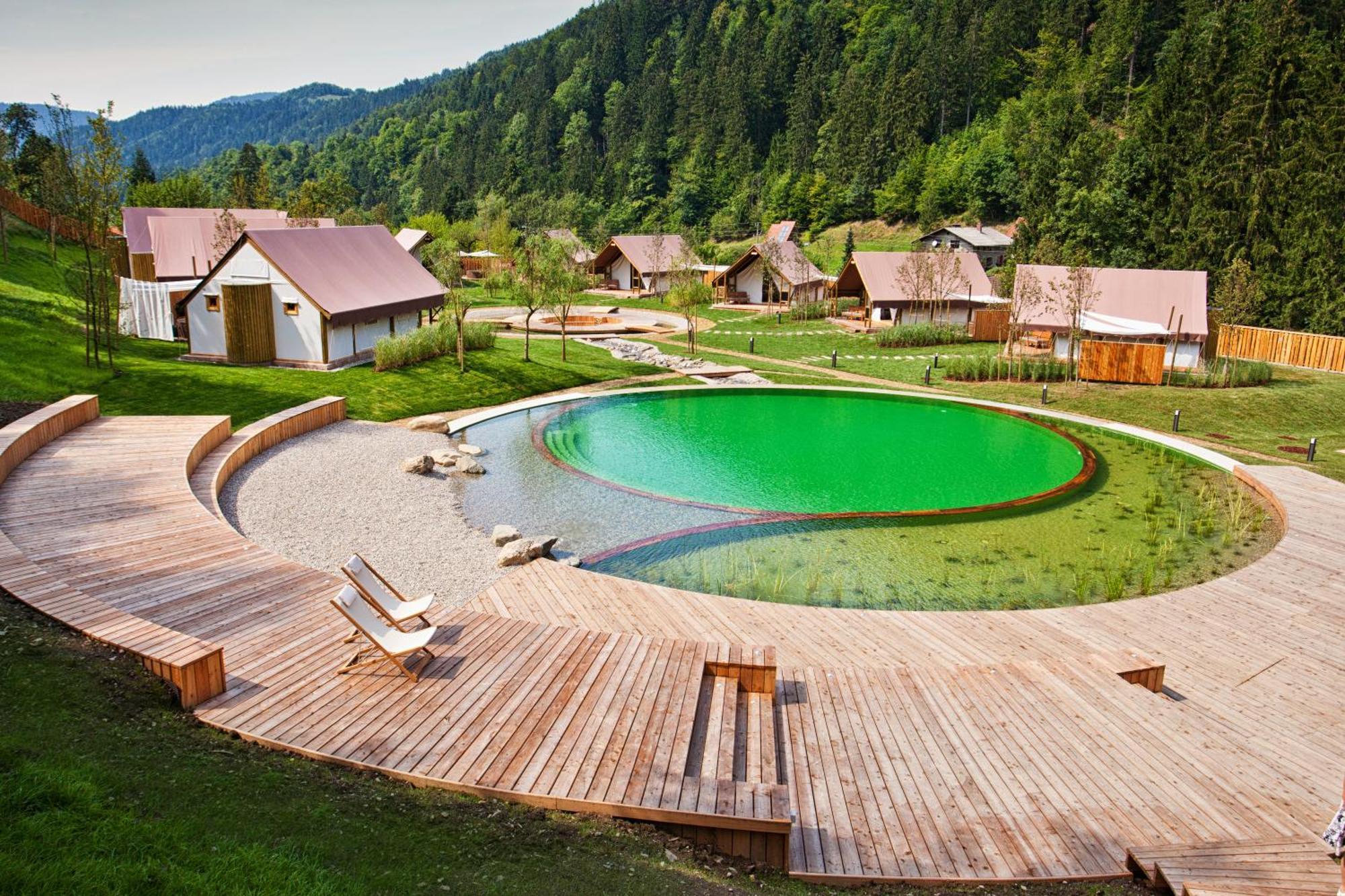 Herbal Glamping Resort Ljubno Kültér fotó